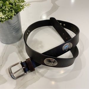 ZEP-PRO brown genuine leather “A” belt